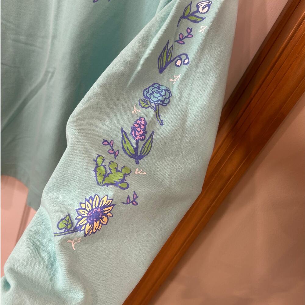 A home for flowers by artist OMOCAT sweatshirt mint garden - Picture 5 of 9